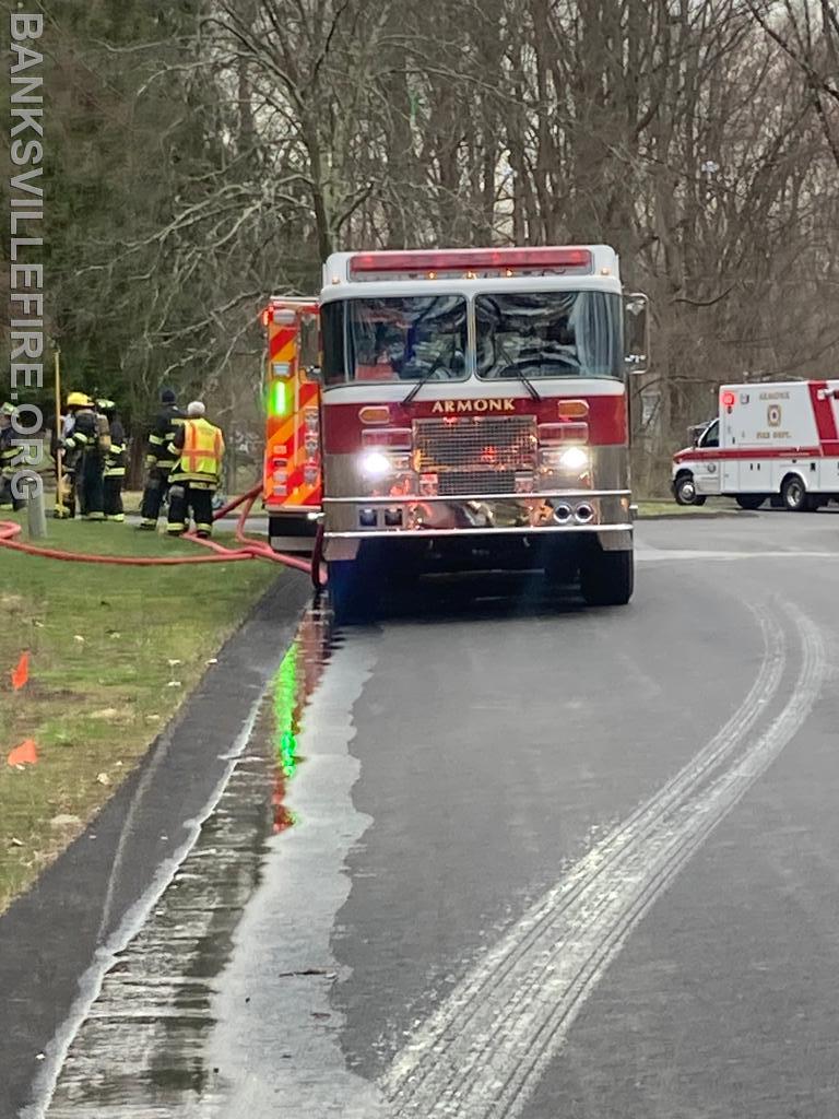 BIFD operating at a structure fire in Armonk