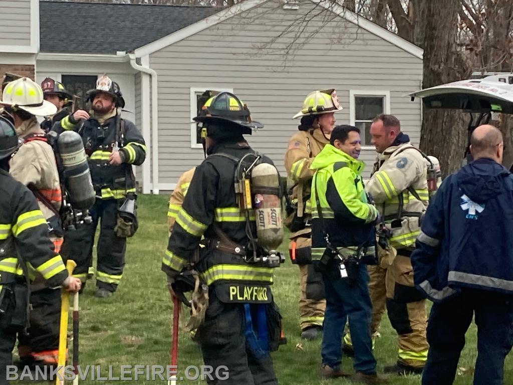 BIFD operating at a structure fire in Armonk