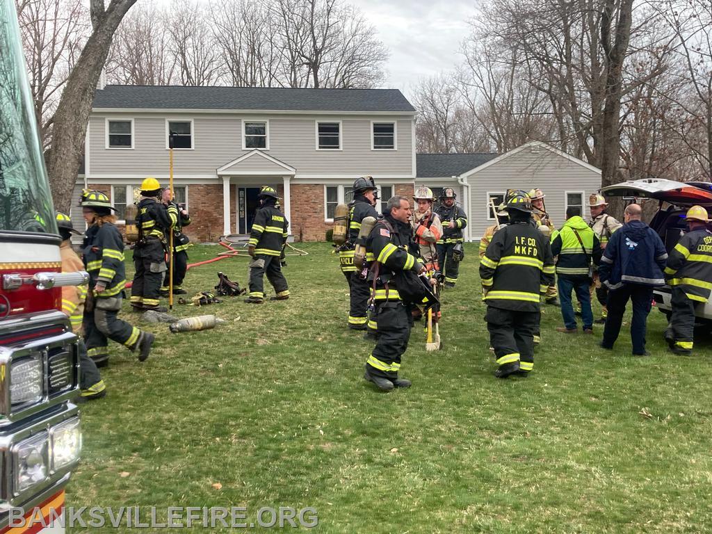 BIFD operating at a structure fire in Armonk