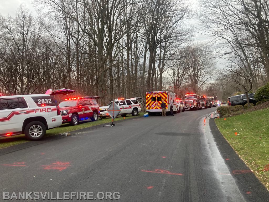 BIFD operating at a structure fire in Armonk