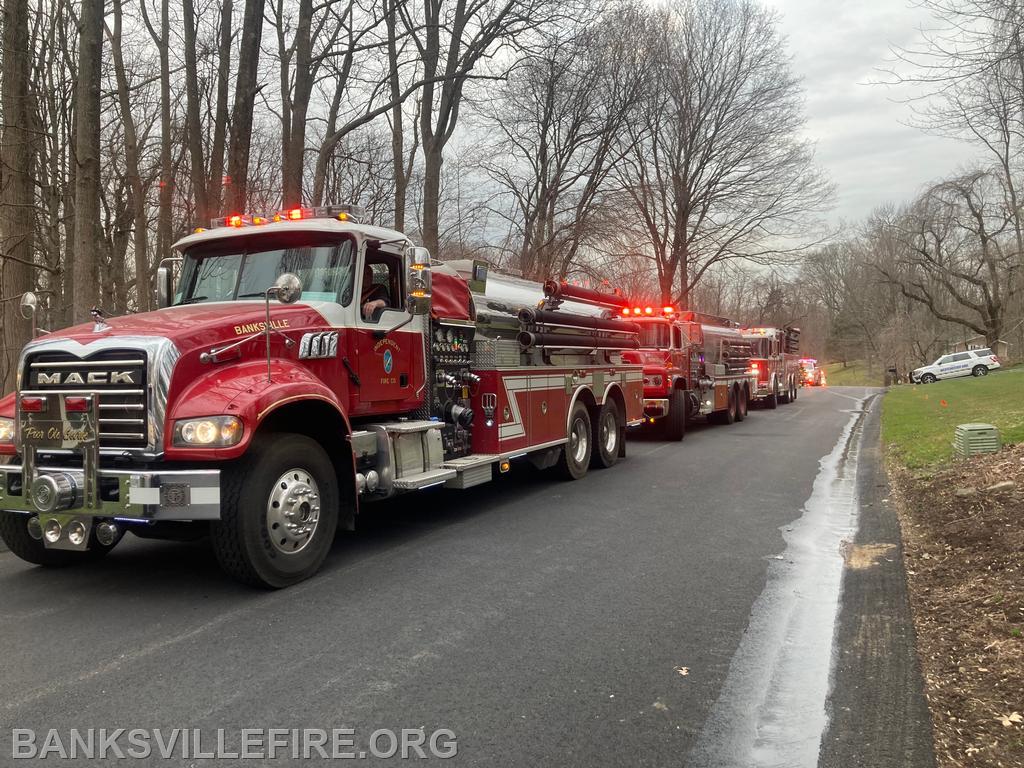 BIFD operating at a structure fire in Armonk