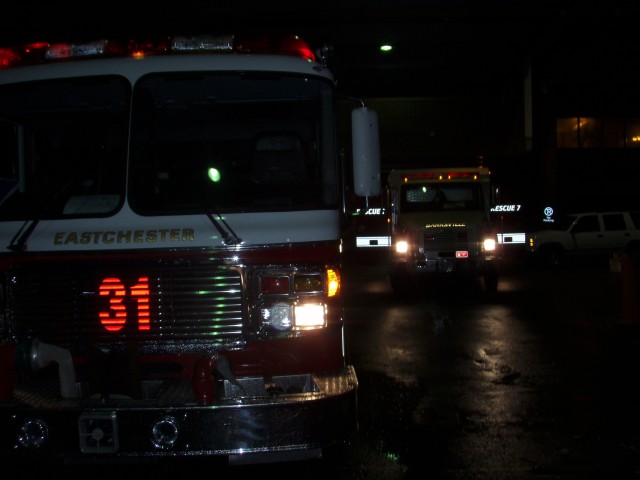 April 2007 - BIFD Rescue 7 and Eastchester Engine 31 at Lawrence Hospital 