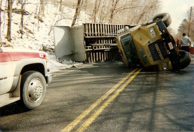 Dumptruck Rollover, Bedford-Banksville Rd.